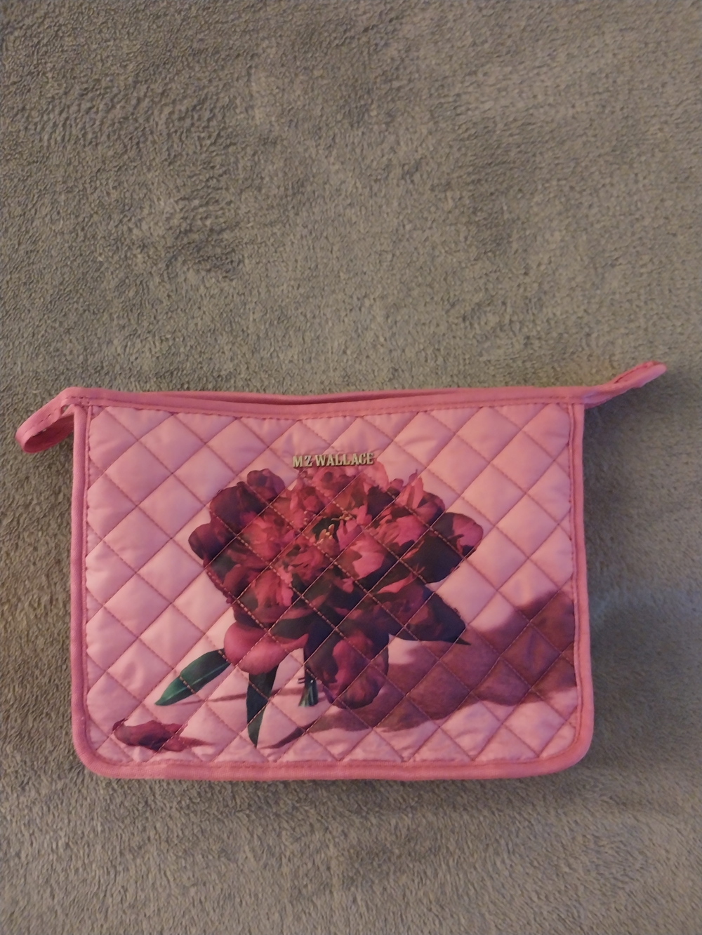 MZ Wallace Pink Quilted Floral Clutch